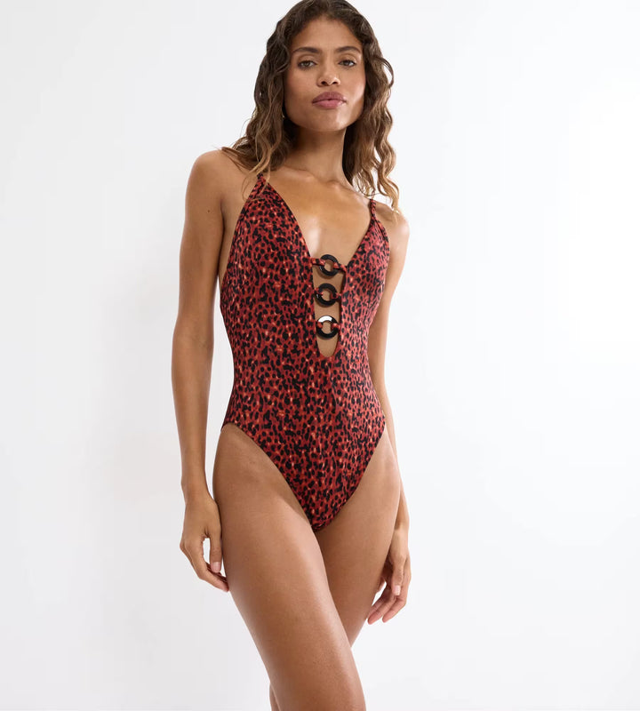 1 Pièce Decolleté en V | Midnight Swim