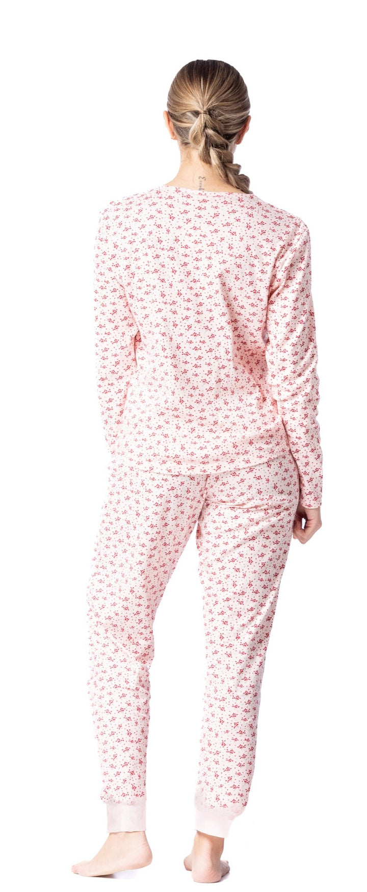 Pyjama manche longue coton | Pois Granate