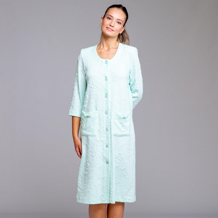 Robe De Chambre Bouton | Menthe