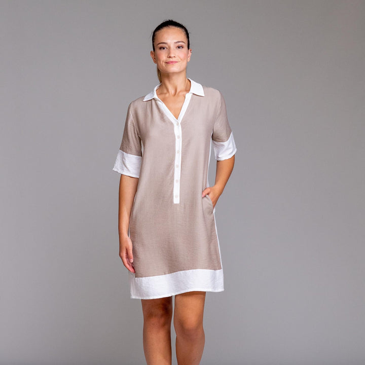 Robe Chemise Manches Courtes | Beach