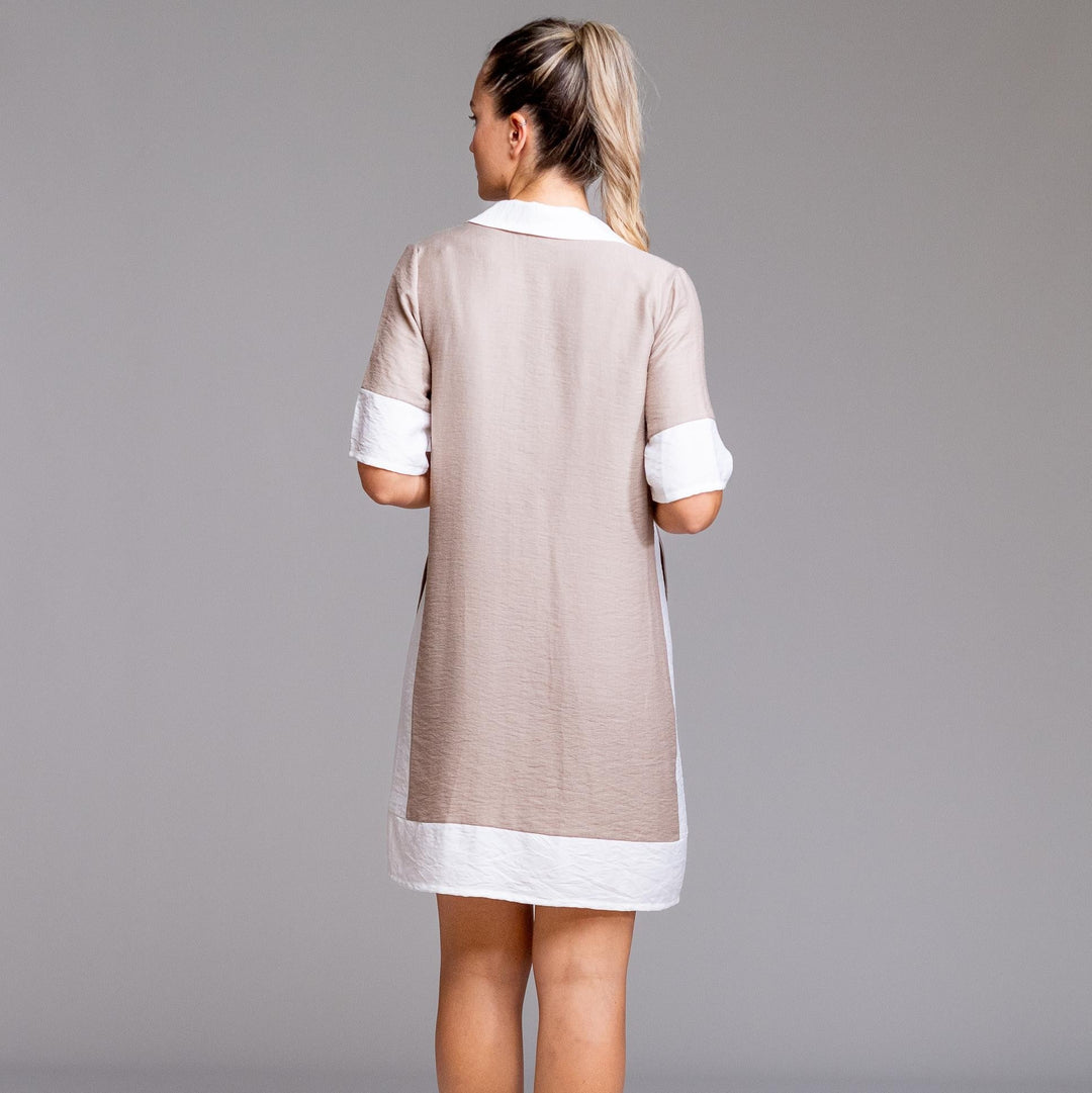 Robe Chemise Manches Courtes | Beach