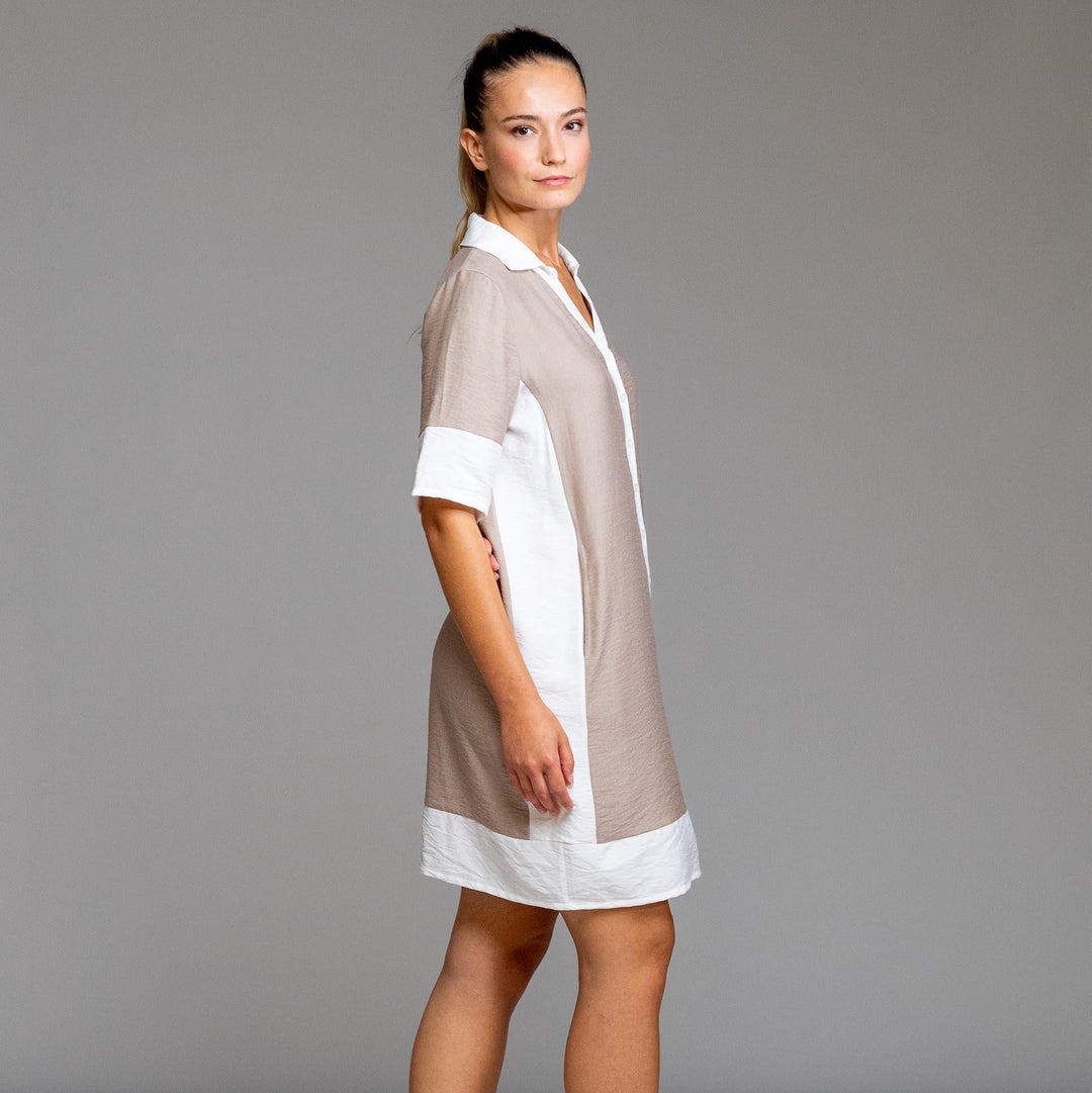 Robe Chemise Manches Courtes | Beach