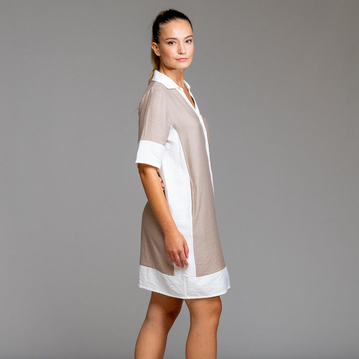 Robe Chemise Manches Courtes | Beach