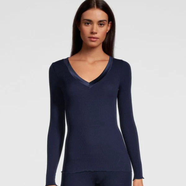 Top manches longues | Bord Satin