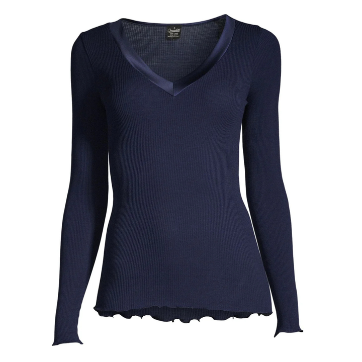 Top manches longues | Bord Satin