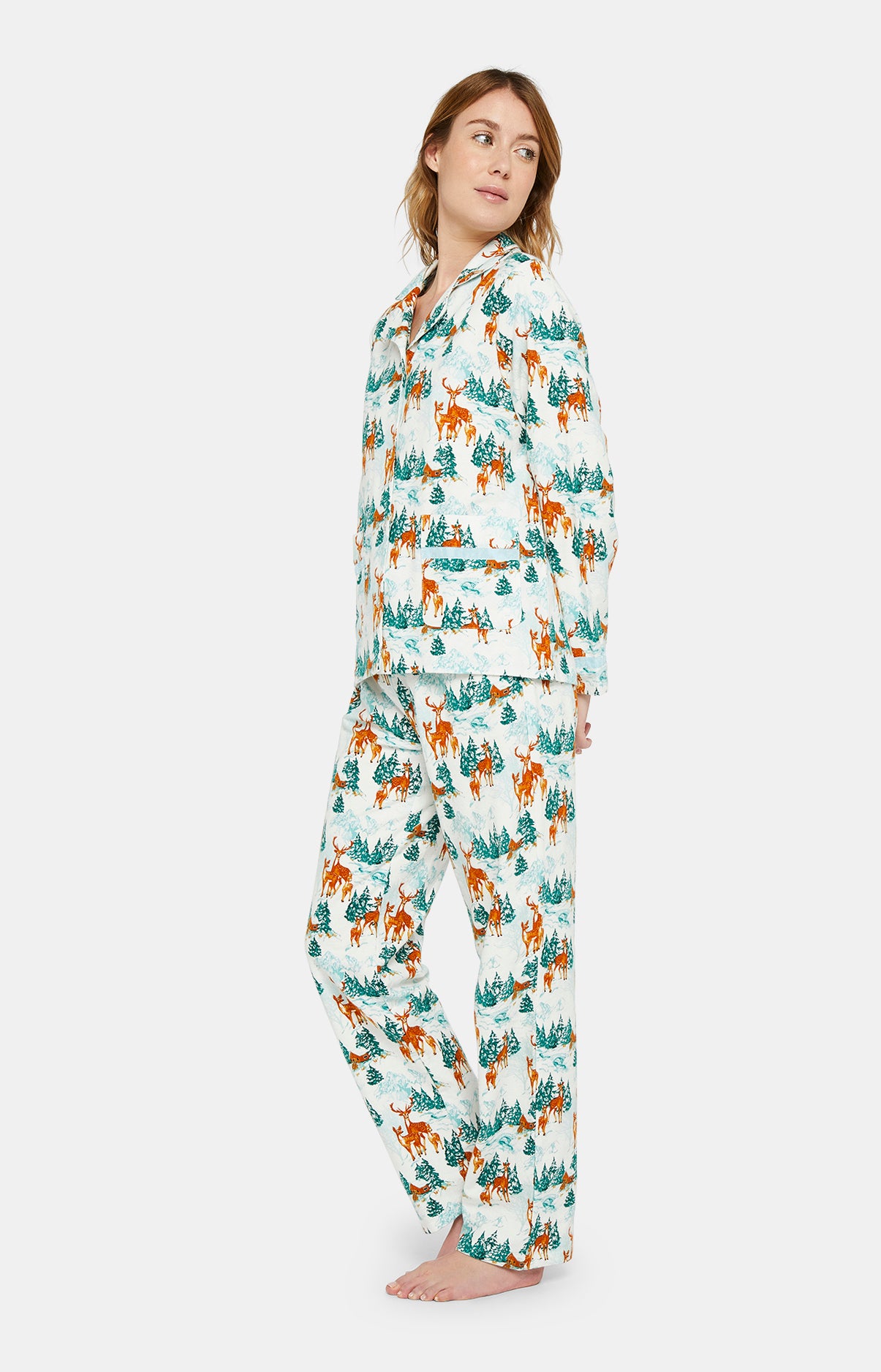 Pyjama femme bouton sale