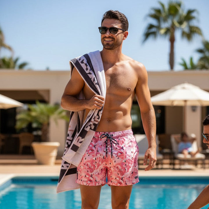 Short De Bain Court | Flamingo