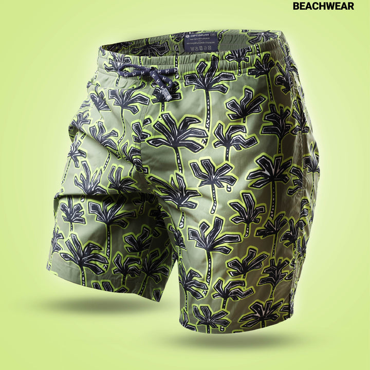 Short De Bain Long | Kaki Palm