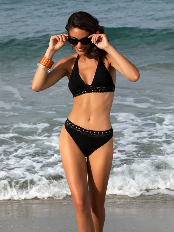 Haut De Maillot Triangle | Ajourage Couture
