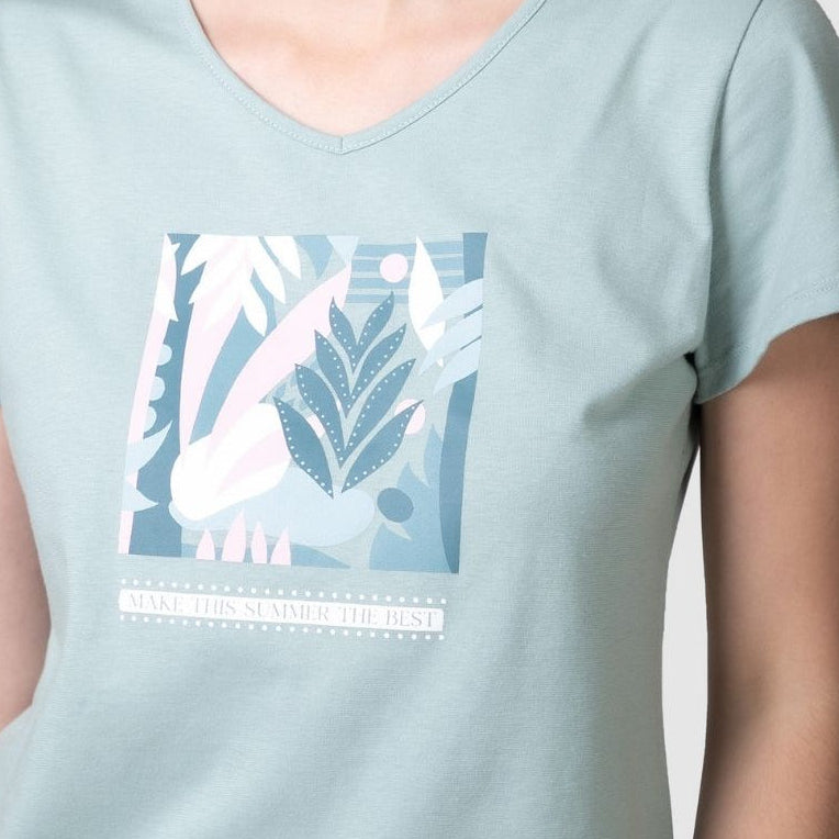 Pyjama Pantacourt | Feuilles Vertes
