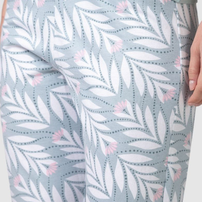 Pyjama Pantacourt | Feuilles Vertes