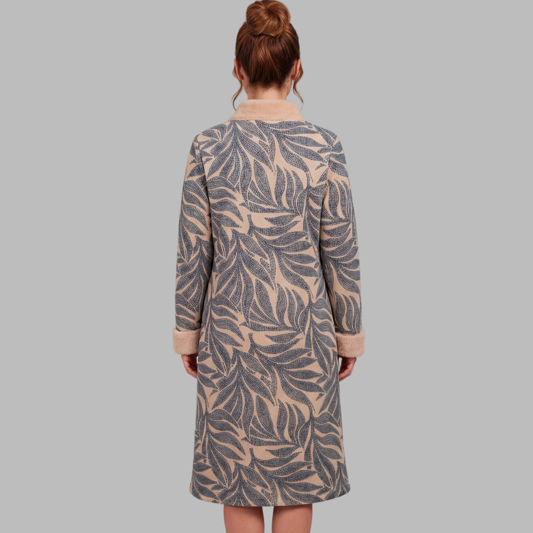 Robe De Chambre Bouton Polaire Fourrée