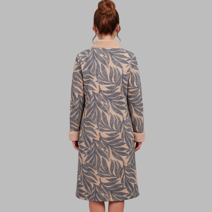 Robe De Chambre Bouton Polaire Fourrée